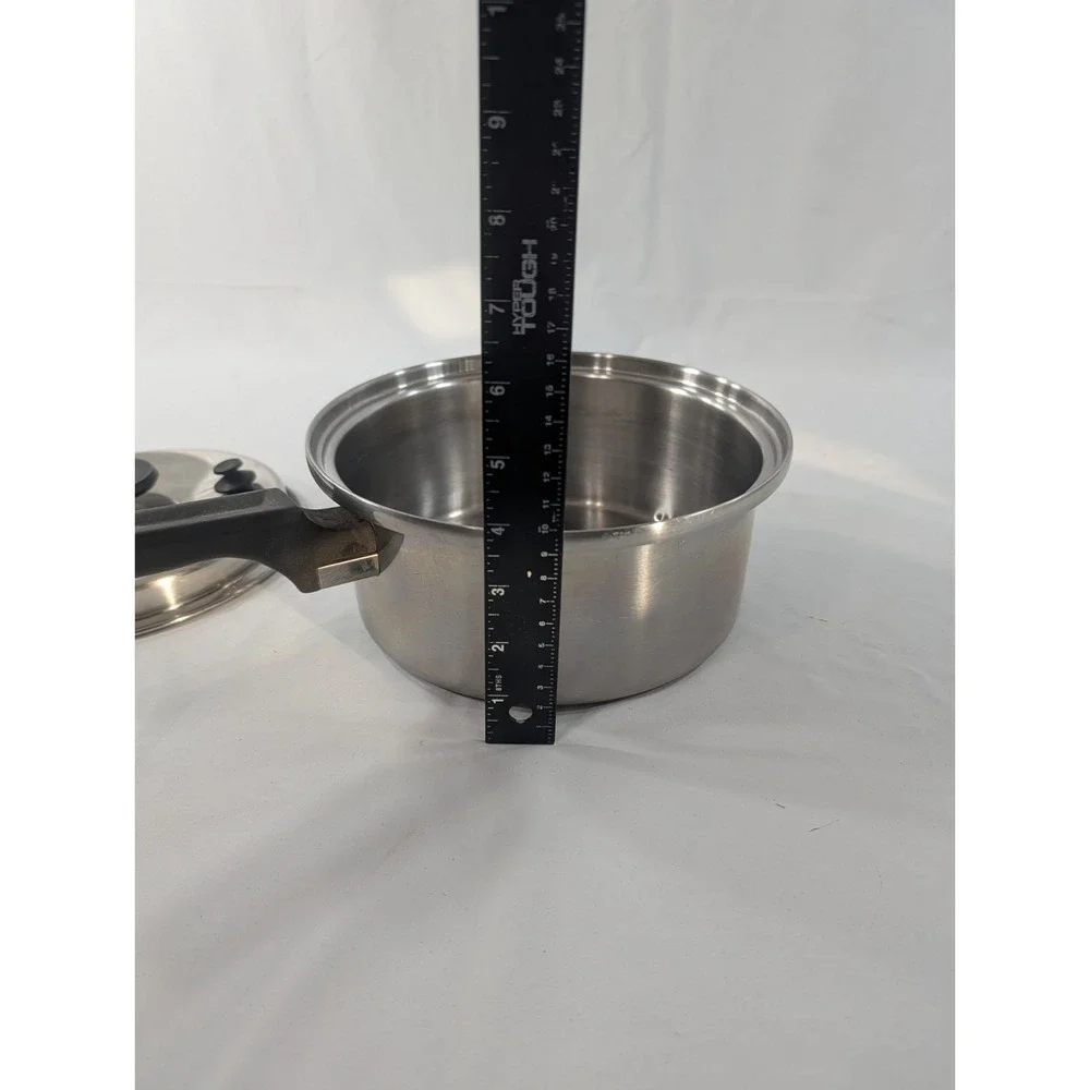 Royal Prestige 7 Ply SS Titanium Silver Alloy 1 Quart Sauce‎ Pan 9